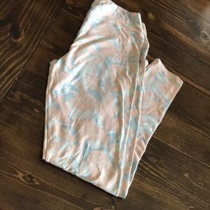 Lularoe OS Floral Leggings